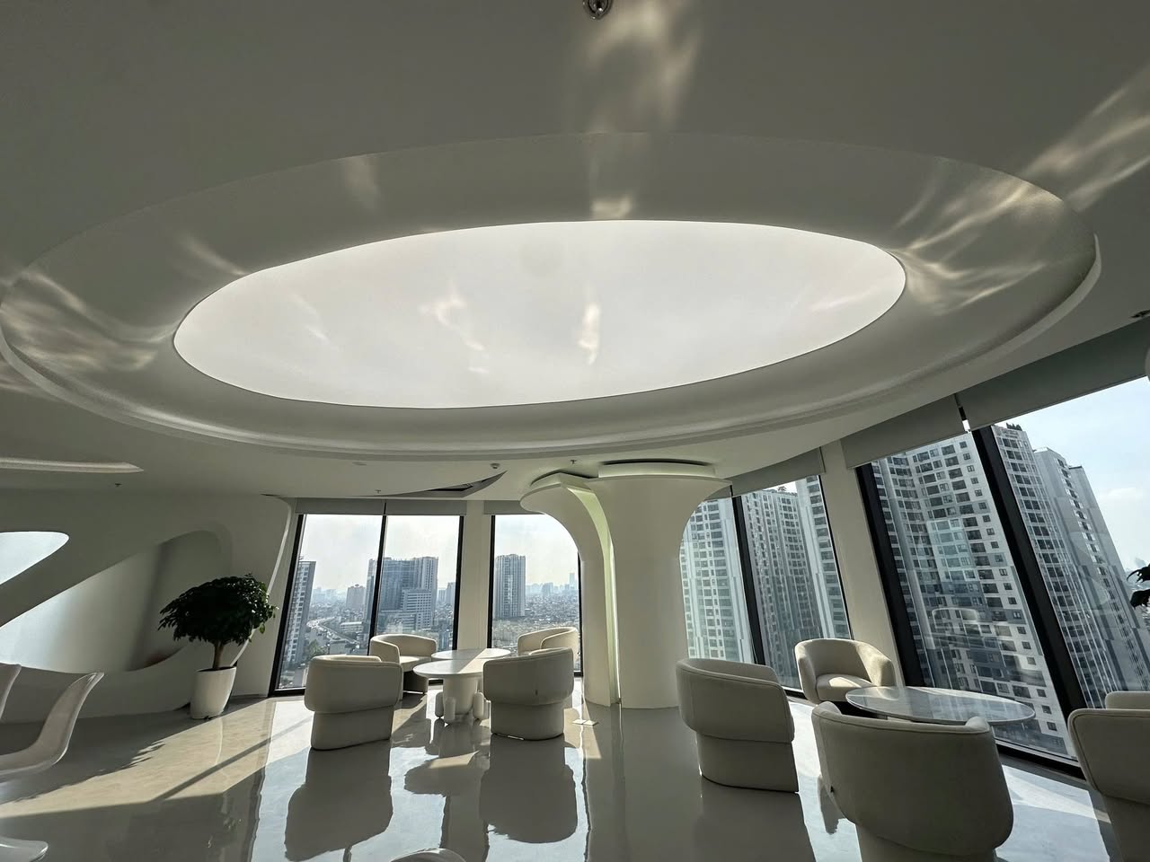 Krysos Trust advisory office — panoramic HCMC skyline view